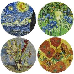 Van Gogh Ceramic Coaster 10cm - Set of 4