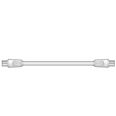 Coaxial Plug to Plug Lead - 1m length