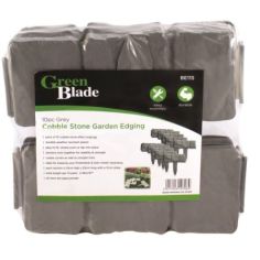 Grey Cobble Stone Garden Edging   - 10pc