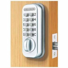 Codelocks Mini Mechanical Deadlock With Mortice Latch - Silver 60mm