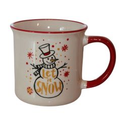 Coffee Mug Let it Snow - 9cm x 9cm 