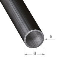 Cold-pressed Steel Round Tube - 14mm x 1mm x 1m 
