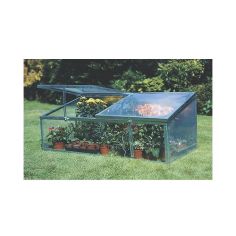 Double Lid Cold Frame / Mini Growhouse - Silver Finish