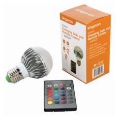 Kingavon 5w Colour Changing LED Bulb And Remote Control - E27 / ES