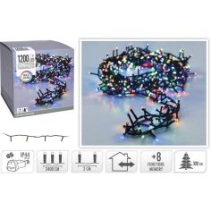 1200 LED Multi Coloured Christmas Snake Lights