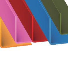 Coloured PVC Equal Corner Profiles - 20mm X 20mm X 2m