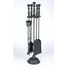 Mansion 25" Black Ball Top Companion Set