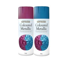 Rust-Oleum Coloured Metallic Indoor / Outdoor Spray Paints