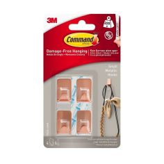 Command™ Metallic Copper Hooks - 4 Small Hooks - 225g