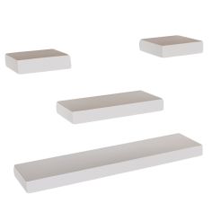 Hudson Core 4pc Matt White Narrow Shelf Kit