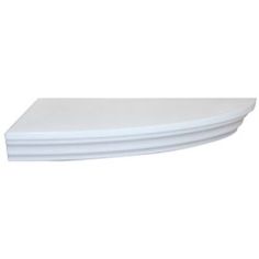 Home Essentials White Gloss Bevel Corner Shelf - 300mm