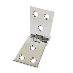 1 1/4" x 4" x 3mm (1/8") Chrome Plated Counterflap Hinge (each)