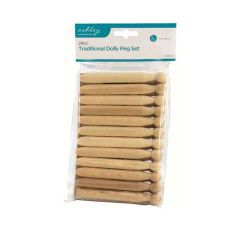 Ashley 24pc Traditional Dolly Peg Set