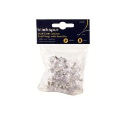 Blackspur 24pc Clear Cabinet Shelf Pegs