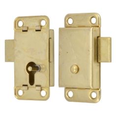 Brass cupboard lock - 63mm