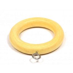 Natural Wooden Curtain Rings 28mm - Pack of 4