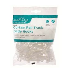 60 Piece Curtain Rail Track Glide Hooks