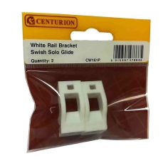 Centurion Swish Solo Glide White Curtain Rail Bracket - Pack Of 2