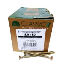 Timco Classic® ZYP Pozi Wood Screws 5.0 X 80mm - Box Of 200