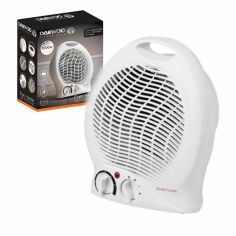 Daewoo White 2KW Fan Heater