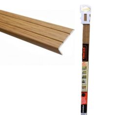 Trojan Self-Adhesive Angle Edge Profile - 25 x 8 x 0.9m Dark Oak