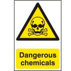 Dangerous chemicals - PVC Sign (200 x 300mm)