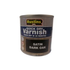Rustins Quick Dry Varnish Satin -  Dark Oak 250ml