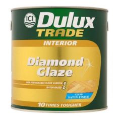 Dulux Trade Interior Diamond Glaze Clear Floor Varnish 5L Satin