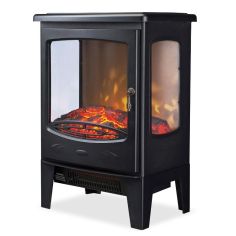 De Vielle Classic 3D Electric Stove Black 1800W