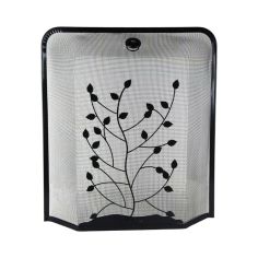 De Vielle Leaf Design Black Rectangular Spark Guard