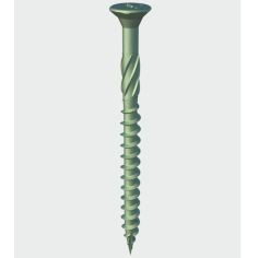 Index Decking Screw PZ2 CSK - GREEN 4.5mm x 75mm (Pack 120)