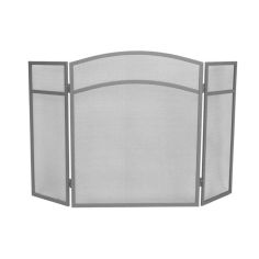 De Vielle Classic Grey 3 Panel Fire Screen