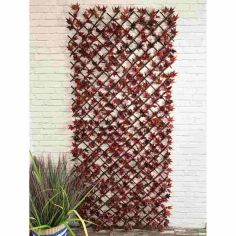 Nearly Natural Red Acer Large Trellis - 180cm x 90cm