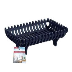 De Vielle Fireside Fire Basket Dog Grate - 16" Black