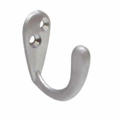 37mm Satin Chrom Plated Die Cast Wardrobe Hook