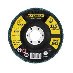 F.F.Group Abrasive 60 Grain Flap Disc - 115mm