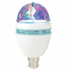 3w Disco Light Bulb - B22 Fitting