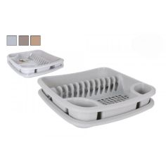Dish Drainer with Tray 40 x 39 x 9.3cm - Assorted colours 