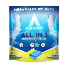 Astonish Lemon Fresh Dishwasher Tabs - Pack Of 100