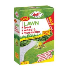 Doff 3 In 1 Lawn Feed Weed & Moss Killer  - 1.75Kg