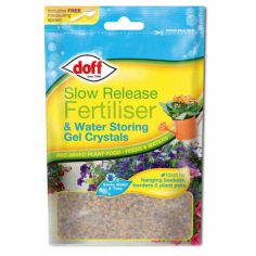Doff Slow Release Fertiliser & Water Storing Gel Crystals - 250g