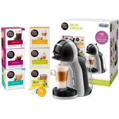 Dolce Gusto By De'Longhi Edg155.Bg Mini Me Coffee Machine Starter Kit - Grey & Black
