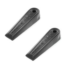 Securit Black PVC Door Wedges - Pack Of 2