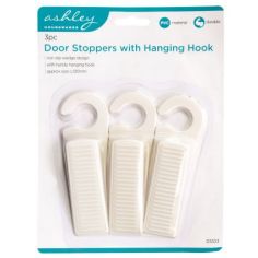Door Stoppers With Hanging Hook - Pack of 3 