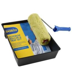 Dosco Exterior Roller & Paint Tray Set - 10"