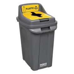 Dosco Professional Recycling Bin 70L - Yellow 
