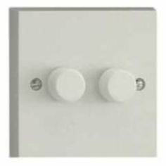 Double Dimmer Switch White