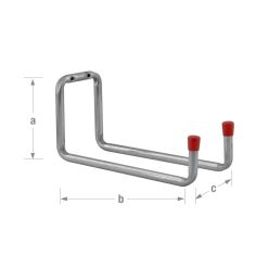 Double Wall / Garage Hook 120mm x 170mm