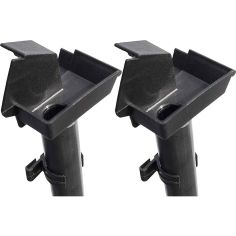 Halls Qube Greenhouse Black Downpipe Kit - Set of 2