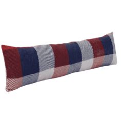 Draft Excluder Red & Navy Check